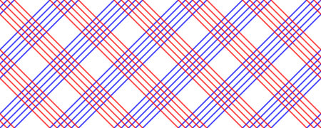 diagonal red blue tartan seamless pattern