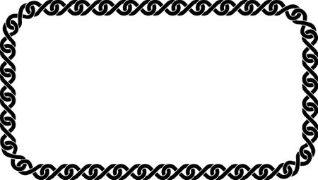 rectangular infinity frame with copy space for text or designのイラスト素材