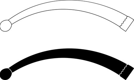 outline silhouette Valari icon setのイラスト素材