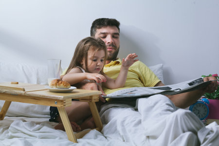 Father and daughter spending quality timeの写真素材