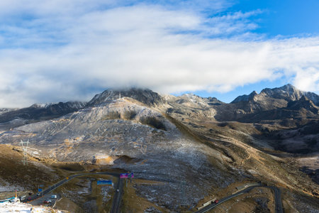 Zheduo mountain in China.の写真素材
