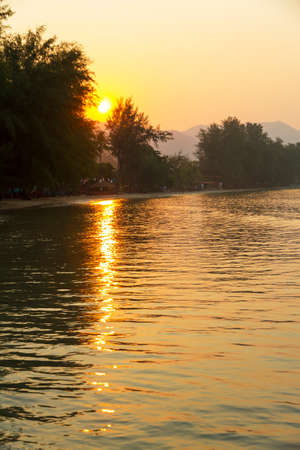 Sunrise morning and silhouette pine at Koh Chang Thailand.
Koh Chang is located in the eastern Gulf of Thailand. It is an island with beautiful nature. Famous for tourismの写真素材