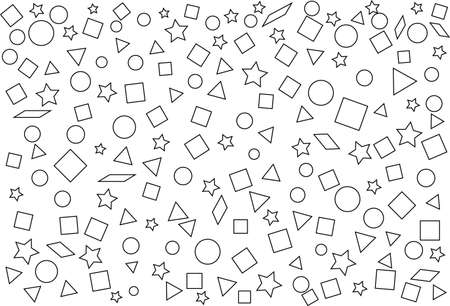 geometry pattern background on white background.のイラスト素材