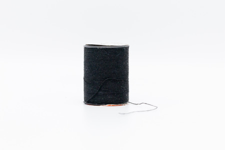 thread isolated on white background. It copy space and selection focus.の写真素材