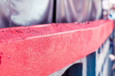 Vintage brick and stone pastel color creative texture and pattern for design and decoration isolate...