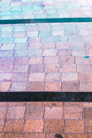 Vintage brick and stone pastel color creative texture and pattern for design and decoration isolate on background close upの写真素材