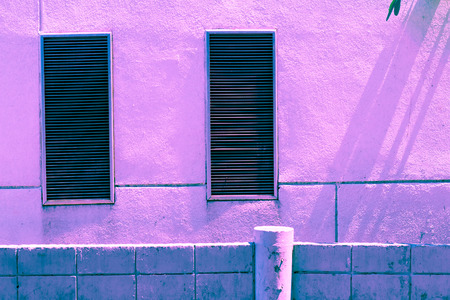 Vintage  building city pastel color creative texture and pattern for design and decoration isolate on background close upの写真素材