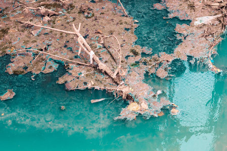Vintage dirty pond pastel color to creative texture and pattern for design and decoration isolate on...