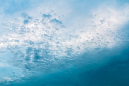 Blue sky and clouds to creative for design and decoration isolate on background.Copy space.の写真素材