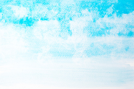 Abstract beautiful light blue watercolor and texture isolated on white backgroundの写真素材