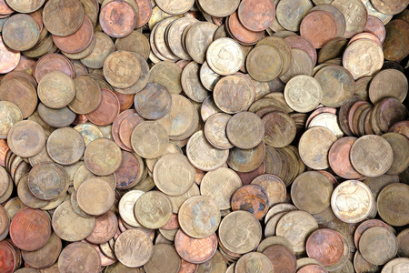 Coins of Thailand for background. Coins Dimes