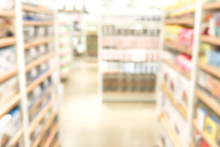 Shopping mall blurred with bokeh background.の写真素材