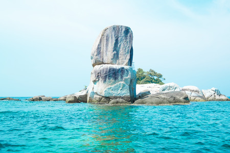 Beautiful island in summer time concept. Travel, holiday and vacation. Tropical paradise beach nature landscape in Thailandの写真素材