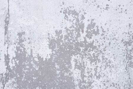 Texture of old concrete wall. Bare cement white wall texture for background.の写真素材