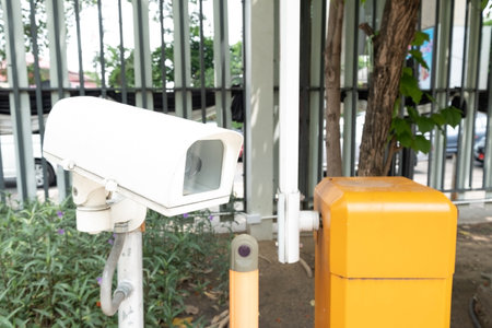 Close-up Closed circuit camera or Closed-circuit television (cctv) recording important events.