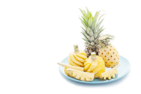 Pineapple on white background.の写真素材