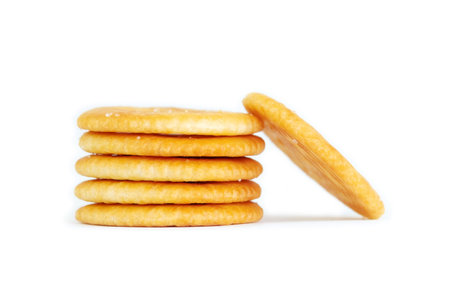 Biscuits isolated on white background.の写真素材