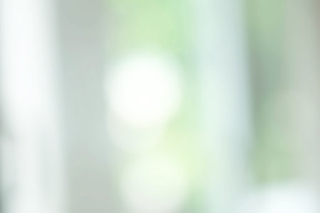 Bokeh blur tree nature background with sunlight on summer. Spring season.の写真素材