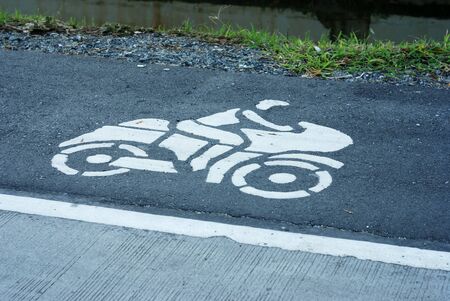 Channel for motorcycle specific Safety of the driverの写真素材