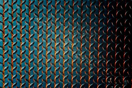 old Metal diamond plate の写真素材