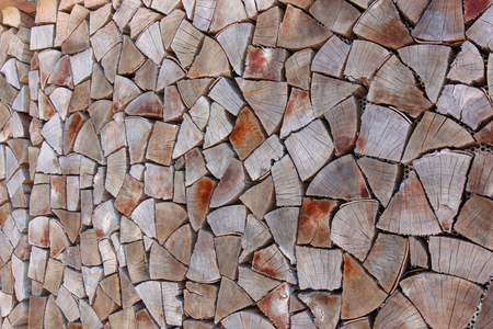 Square ends of the wooden barsの写真素材