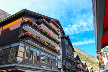 Grindelwald, Switzerland - Oct 15, 2018: Grindelwald the tourism village in the canton of Bern in...