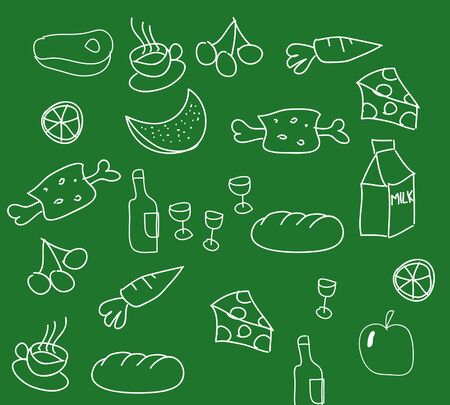 Food illustrationの写真素材