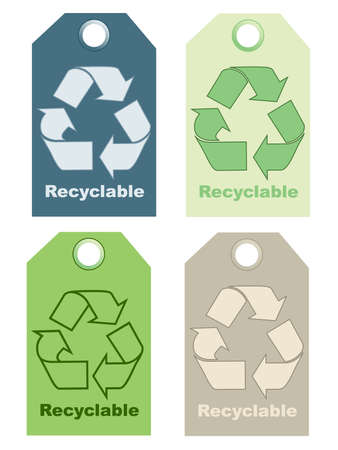 Recycle signs vector illustrationのイラスト素材
