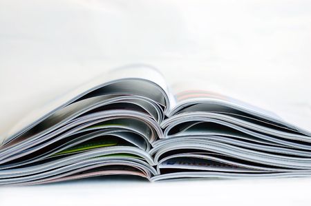 Close up of a pile of newspaper 