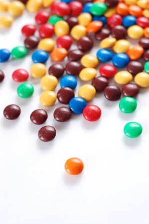 Pile of colorful candyの写真素材
