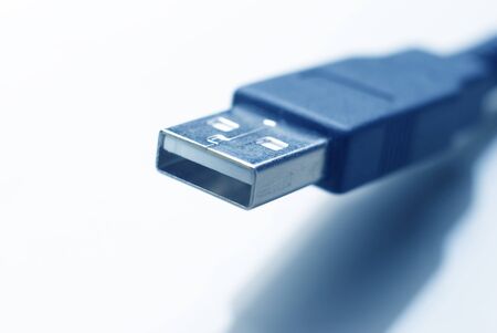 Fine close up image of usb plug background selective focus