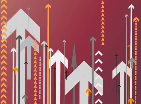 background with lots of arrows vector illustration