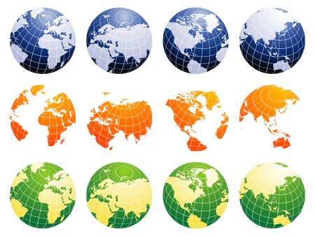 Globe of the World vector illustrationの写真素材
