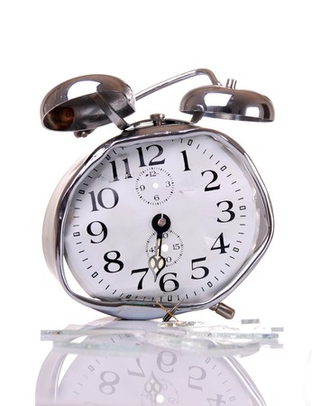 Good morning - Broken alarm clock の写真素材