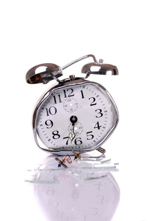 Good morning - Broken alarm clock の写真素材