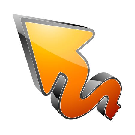 Arrow 3d iconのイラスト素材