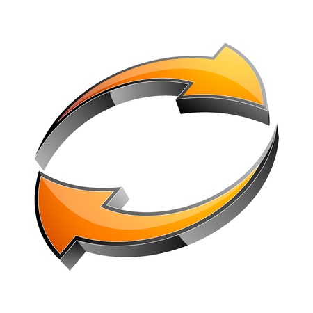 Arrow 3d icon のイラスト素材