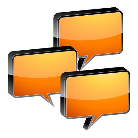 talk bubble iconsのイラスト素材