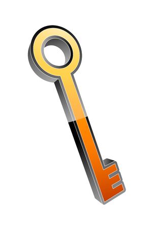 3d key icon のイラスト素材