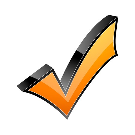 3d check mark icon のイラスト素材