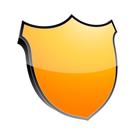 3d shield iconのイラスト素材