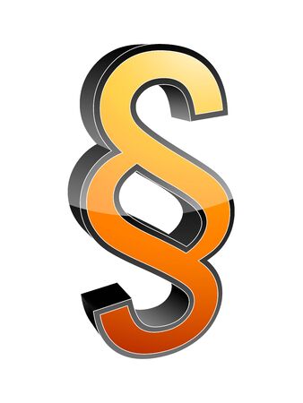 3d paragraph symbol のイラスト素材