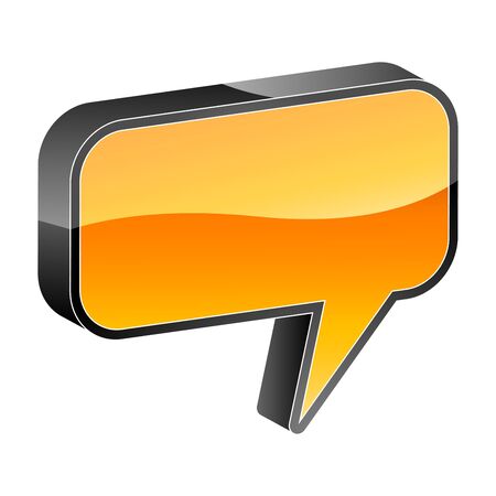 talk bubble 3d icon のイラスト素材