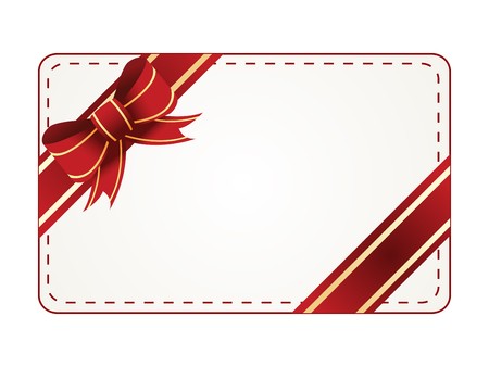 gift tag on white backgroundのイラスト素材