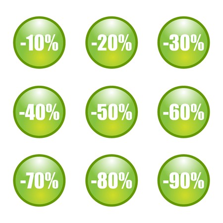 Retail sale price tagsのイラスト素材