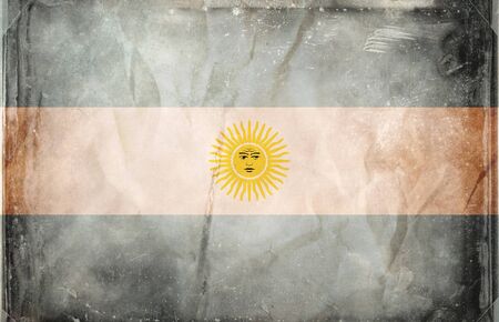 Grunge flag series -  Argentinaの写真素材