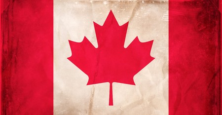 Grunge flag series -  Canadaの写真素材