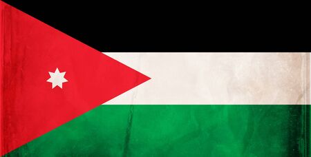 Grunge flag series -  Jordanの写真素材