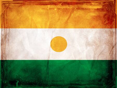 Grunge flag series -  Nigerの写真素材