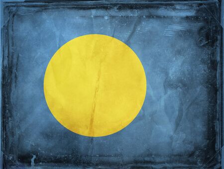 Grunge flag series -  Palauの写真素材